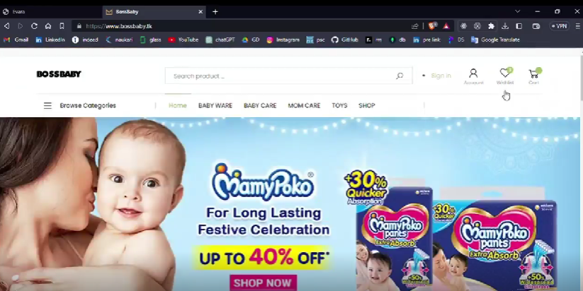 BossBabyStore E-Commerce